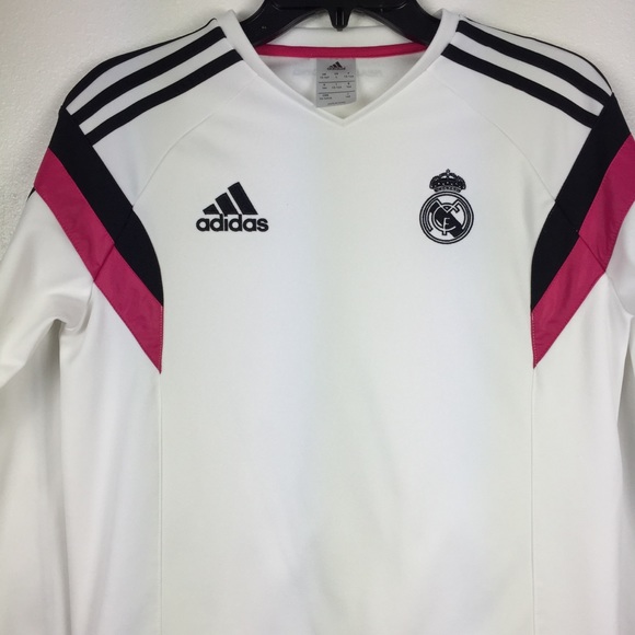 adidas Girls L Real Madrid CF Soccer Training Top - Picture 13 of 14